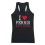 W Republic Women's I Love Tank Shirt Ferris State Bulldogs 532-301