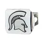 Fan Mats Michigan State Spartans Chrome Metal Hitch Cover With Chrome Metal 3D Emblem
