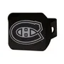 Fan Mats Montreal Canadiens Black Metal Hitch Cover With Metal Chrome 3D Emblem
