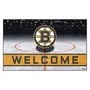Fan Mats Boston Bruins Rubber Door Mat - 18In. X 30In.
