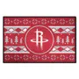 Fan Mats Houston Rockets Holiday Sweater Starter Accent Rug - 19In. X 30In.