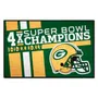 Fan Mats Green Bay Packers Dynasty Starter Accent Rug - 19In. X 30In.