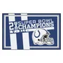 Fan Mats Indianapolis Colts Dynasty 4Ft. X 6Ft. Plush Area Rug