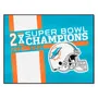 Fan Mats Miami Dolphins All-Star Rug - 34 In. X 42.5 In. Plush Area Rug