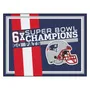 Fan Mats New England Patriots Dynasty 8Ft. X 10Ft. Plush Area Rug
