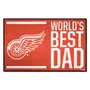 Fan Mats Detroit Red Wings Starter Accent Rug - 19In. X 30In. World's Best Dad Starter Mat