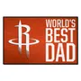 Fan Mats Houston Rockets Starter Accent Rug - 19In. X 30In. World's Best Dad Starter Mat