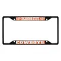Fan Mats Oklahoma State Cowboys Metal License Plate Frame Black Finish