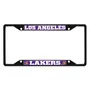 Fan Mats Los Angeles Lakers Metal License Plate Frame Black Finish