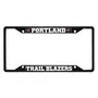 Fan Mats Portland Trail Blazers Metal License Plate Frame Black Finish