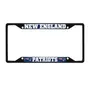 Fan Mats New England Patriots Metal License Plate Frame Black Finish