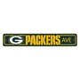 Fan Mats Green Bay Packers Team Color Street Sign Decor 4In. X 24In. Lightweight