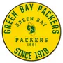 Fan Mats Green Bay Packers Roundel Rug - 27In. Diameter