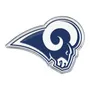 Fan Mats Los Angeles Rams Heavy Duty Aluminum Embossed Color Emblem