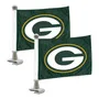 Fan Mats Green Bay Packers Ambassador Car Flags - 2 Pack