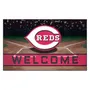 Fan Mats Cincinnati Reds Rubber Door Mat - 18In. X 30In.