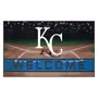 Fan Mats Kansas City Royals Rubber Door Mat - 18In. X 30In.