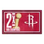 Fan Mats Houston Rockets Dynasty 3Ft. X 5Ft. Plush Area Rug