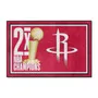 Fan Mats Houston Rockets Dynasty 4Ft. X 6Ft. Plush Area Rug