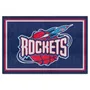 Fan Mats Nba Retro Houston Rockets 5Ft. X 8 Ft. Plush Area Rug